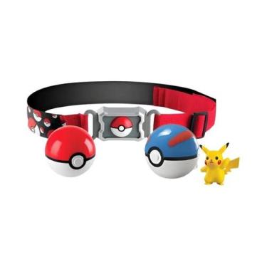 Imagem de Conjunto De Brinquedos Pokémon Com Cinto, Pikachu, Squirtle, Eevee, Fi