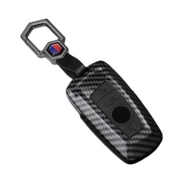 Imagem de Capa De Chave De Carro Em Estilo Fibra De Carbono ABS Para BMW Série 1