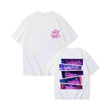 Imagem de Camiseta Unissex Harajuku Kpop Demon Hunter Saja Para Meninos, Casual,