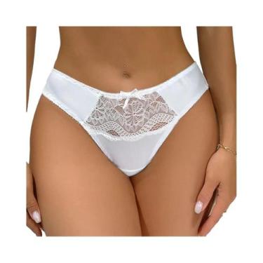 Imagem de Calcinhas De Renda Com Bordado Floral Para Mulheres, Lingerie Sexy Com