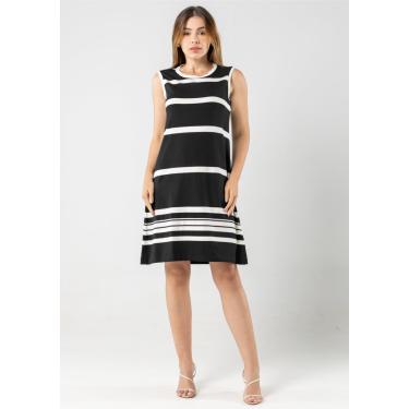 Imagem de Vestido Regata Pau a Pique Listrado Preto