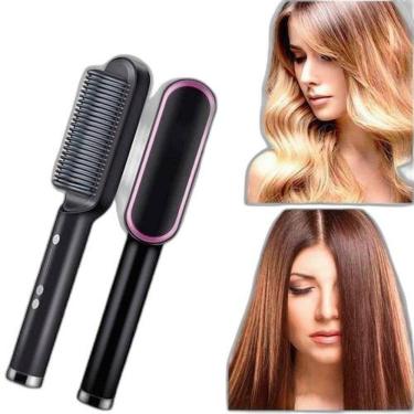 Imagem de Escova Alisadora 3 Em 1 Hair Alisa Seca Hidrata Bivolt
