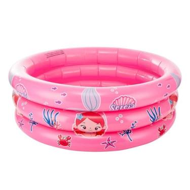 Imagem de DM Toys Piscina Inflável Infantil 66L Sereia
