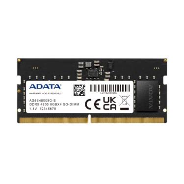 Imagem de Memória RAM Notebook Adata XPG DDR5 8GB 4800MHz CL40 SODIMM 1.1V, Upgrade Eficiente e Estável – AD5S48008G-S