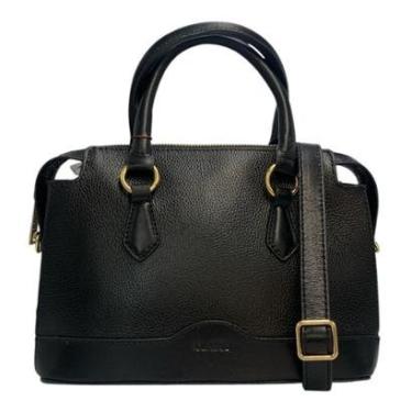 Imagem de Bolsa Classe Couro Feminina Tote Clássica Alça Mão Tiracolo 2252-2 Canvas Creme-Feminino