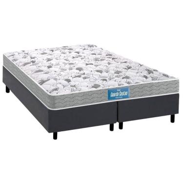 Imagem de Cama Box King: Colchão Espuma D45 Probel Anatômico Guarda Costas Próextreme + Base Crc...