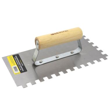 Imagem de Desempenadeira Aço Dentada 6Mm 12X25Cm Textura Tradestar