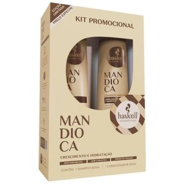 Imagem de Kit Mandioca Haskell  Shampoo 500ml + Condicionador 500ml