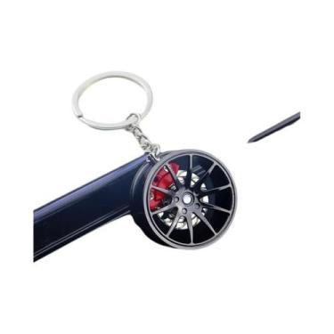 Imagem de Chaveiro 3D De Liga Metálica Com Roda F1, Pingente Para Chave De Carro