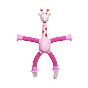 Imagem de Brinquedo De Tubo De Sucção Girafa Para Alívio Do Estresse, Presente P