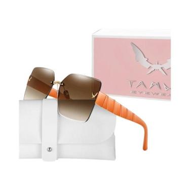 Imagem de Óculos De Sol Unissex Sem Armação Com Proteção UV Para Atividades Ao A