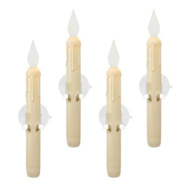 Imagem de Velas para janela | Velas LED do crepúsculo ao amanhecer com sensor | do crepúsculo ao amanhecer lâmpada cintilante bateria para quarto, cozinha, sala de estar, local de trabalho,