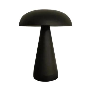 Imagem de Luminária De Mesa Retro LED Recarregável Com Toque Metálico Três Cores