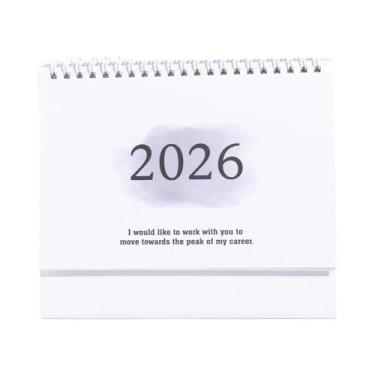 Imagem de Calendário De Mesa Portátil Dobrável 2026, Decoração Para Escritório E