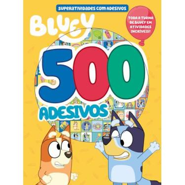 Imagem de Livro - Bluey Superatividades com Adesivos - 500 Adesivos