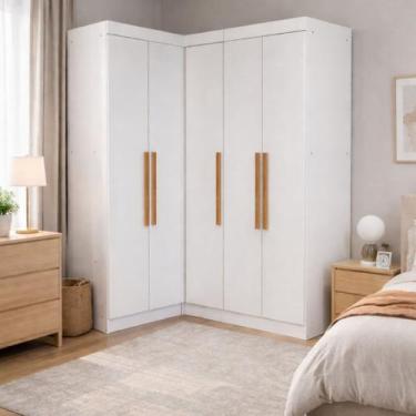 Imagem de Guarda-roupa Modulado de Canto 5 Portas Paris - Maxel