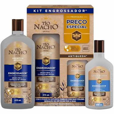 Imagem de Tio Nacho Kit Engrossador, Shampoo 415ml + Condicionador 200ml, Geleia Real com Capilgross, Fortalecedor