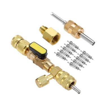 Imagem de Kit Removedor E Instalador De Núcleos De Válvula De Porta Dupla Com 10