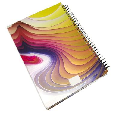 Imagem de Caderno Agenda 3d Capa Dura 190 Folhas Espiral Volta Aulas