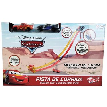 Imagem de Pista Corrida Carros Descida com 2 Carros Roda Livre TOYNG