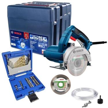 Imagem de Serra Mármore 5 POL 1500W TITAN GDC 151 com Kit 41 Peças Brocas e Pont