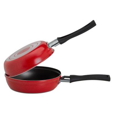 Imagem de Omeleteira 14x7cm 0,4L Garlic Vermelho Brinox