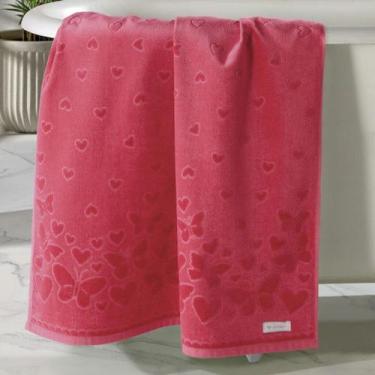 Imagem de Toalha de Banho Döhler 100% Algodão Macia Aveludada - - Dohler, Rosa C