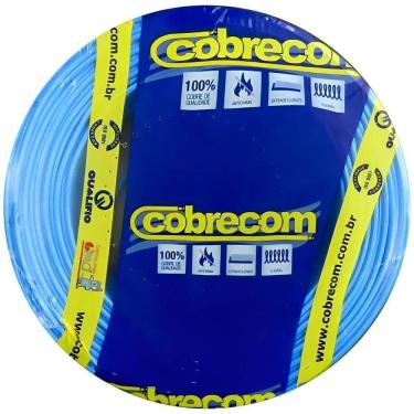 Imagem de Cabo Flexicom de Cobre 10mm 750 Volts Azul com 100 Metros 394030 Cobrecom Cabo de Cobre...