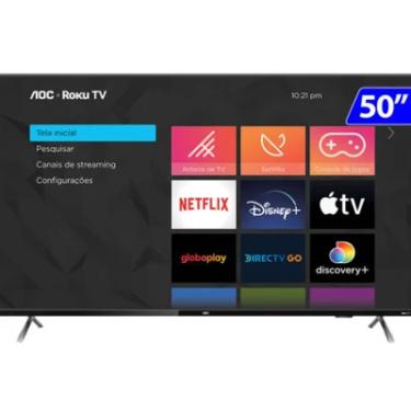 Imagem de Smart TV 50 Polegadas Aoc DLED - VA 4K UHD, 4 HDMI, 2 USB, Wi-Fi, Linha Marrom - 50u6125/78g