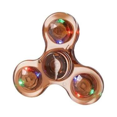 Imagem de Fidget Spinner Luminoso De Cristal Que Brilha No Escuro Com LED, Brinq