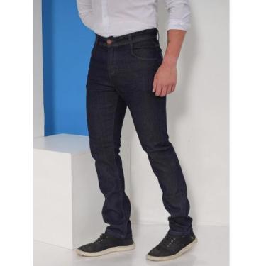 Imagem de Calça Masculina Jeans Dark Casual - Sem Marca, Lavagem escura, 40