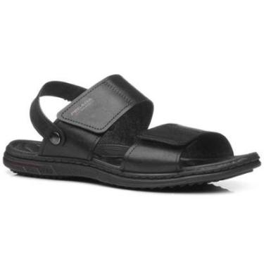 Imagem de Sandália Papete Masculina Couro Preto Pegada 133303-03-Masculino