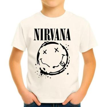Imagem de Camiseta Camisa Infantil Juvenil Banda de Rock Nirvana MD6 - Casetal, 