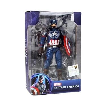 Imagem de Figuras De Ação Dos Vingadores: Homem De Ferro, Homem-Aranha, Thor, Ca