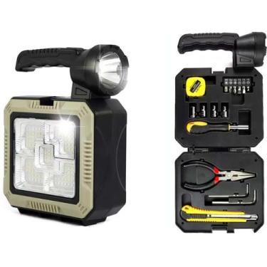 Imagem de Lanterna Com Maleta E Ferramentas Para Casa Ou Carro - Rick Imports