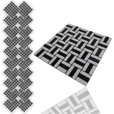 Imagem de Pastilha De Vidro Adesiva Kit 20 Uni Parede Cozinha Banheiro Lavabo Sala Decorativa Moderna Requintado Aplicacao Facil