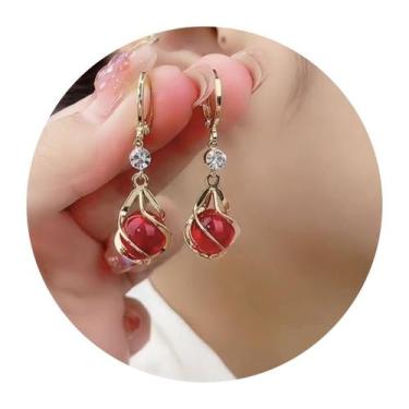 Imagem de Brincos Femininos de Pressão Luxo Strass Festas Mulheres - - anjo da m