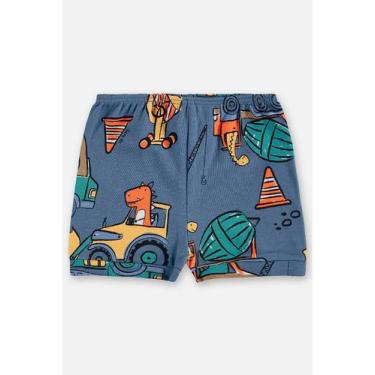 Imagem de Short em Suedine para Bebê Menino Up Baby, Azul, RN