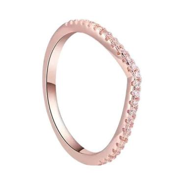 Imagem de Conjunto De Anéis De Casamento Em Prata Esterlina 925 Banhado a Ouro R