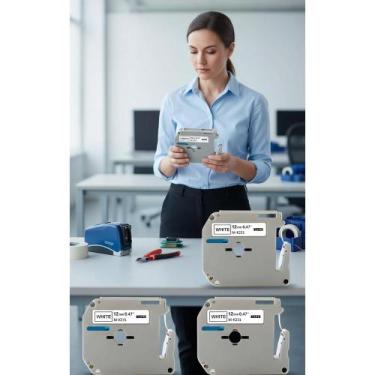 Imagem de Kit 3 Fitas P/ Rotulador P-Touch: Organização Perfeita! - Congratulati