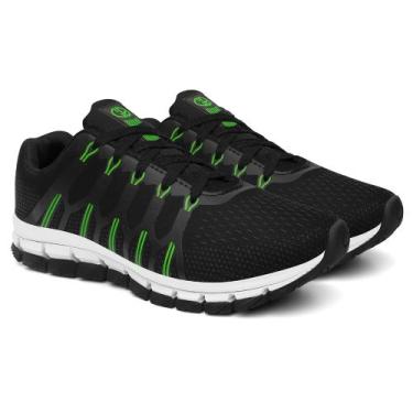 Imagem de Tênis Olymp Conforto E Flexibilidade Caminhada Leve E Barato, Verde, 3