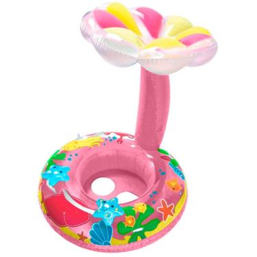 Imagem de Boia Gold Sports Cogumelo Infantil  Bebê e Criança Com Sombreiro Protege Do Sol e Assento