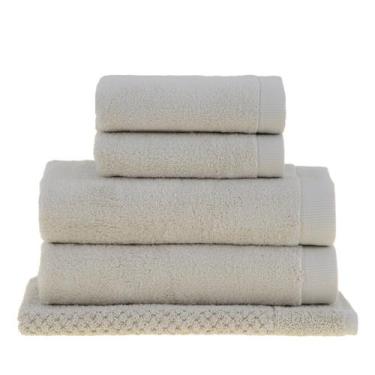 Imagem de Jogo de Toalha de Banho Gigante Dual Air 5 peças Buddemeyer, Bege 1769