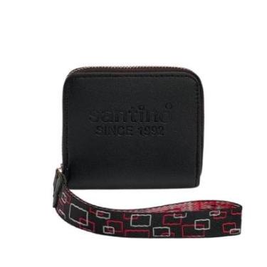 Imagem de CARTEIRA FEMININA PORTA CARTÃO COM ALÇA DE MÃO - SANTINO-Feminino
