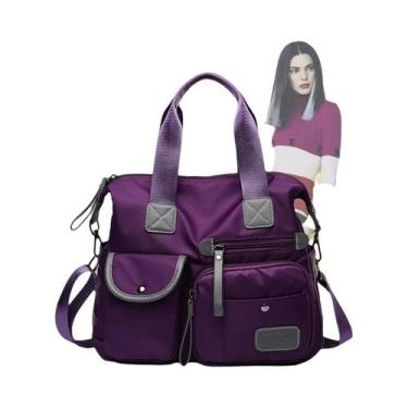 Imagem de Bolsa Tote Feminina Grande E Impermeável Em Nylon, Moda Casual, Bolsa 