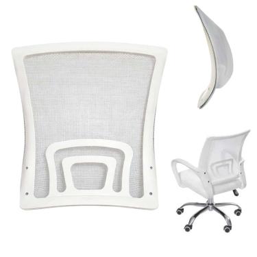 Imagem de Encosto Cadeira de Escritorio Ergonomico Apoio Lombar Mesh Resistente Home Office Casa Quarto Estudo Leitura Sala