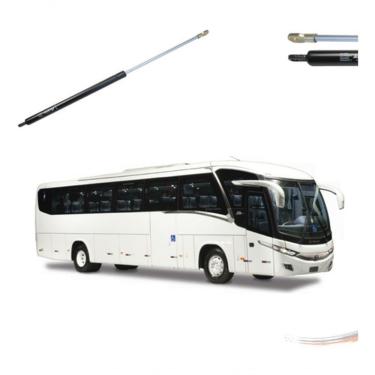 Imagem de Amortecedor Mola a Gás para Tampa Pantográfica Modelo Ônibus TSA Marcopolo com Curso 225MM e Força 59KGF Amortex