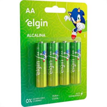 Imagem de Pilha Elgin Alcalina Aa Pequena Cartela Com 4 Pecas - 82153