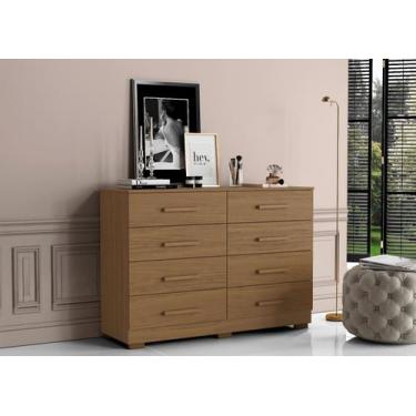 Imagem de Cômoda Multiuso 08 Gavetas 136cm - Atacama Aramóveis 