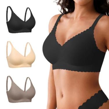 Imagem de Set de 3 Brasieres Inalámbricos DEANGELMON con Aros y Almohadillas par